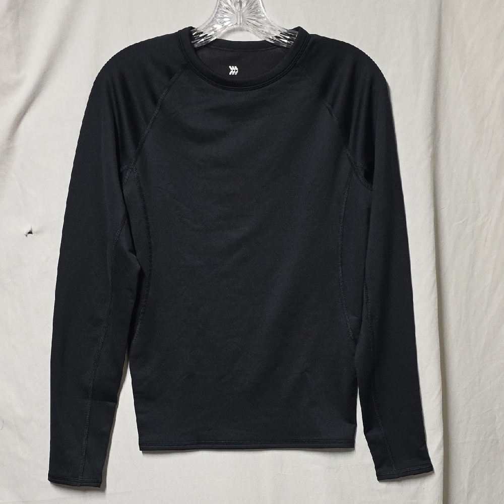 All in Motion Men's Jet Black Long Sleeve Shirt Small